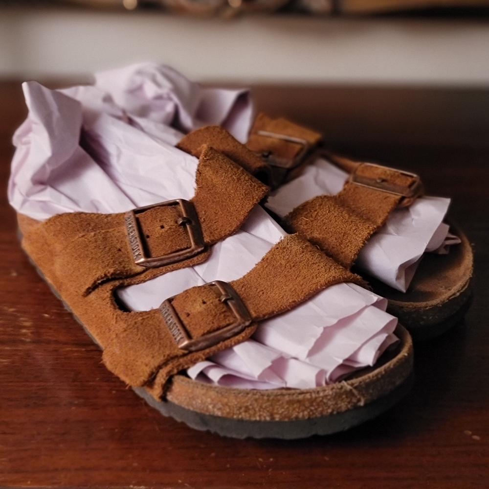 Suede Birkenstock sandals  EU 38